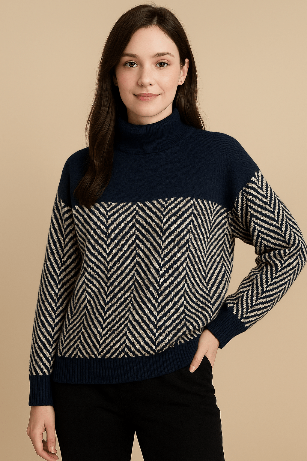 Striped Knit Casual Long Sleeve Sweater – Knitted Pullover Wrap yourself in cosy style with this casual striped knit sweater – ideal for laid-back days or weekend strolls. Its soft knitted fabric and long sleeves offer warmth and comfort without compromising on style. Soft knitted fabric – comfortable and breathable for everyday wear Casual striped design – adds a modern, relaxed touch Relaxed fit – easy to layer over t-shirts or under jackets Long sleeves – perfect for cooler days Versatile styling – pairs well with jeans, trousers or skirts