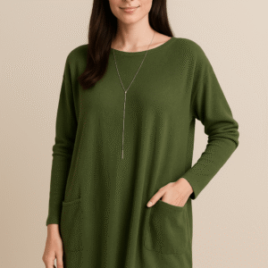 Harper – Women’s Oversized Cotton Tunic Sweater